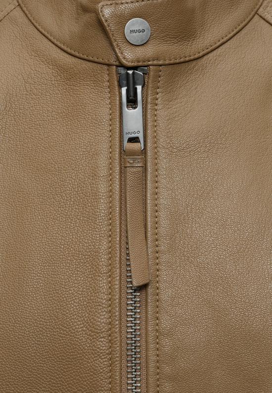 26FW 휴고보스 가죽 자켓 50564039 928 BEIGE DOM - HUGO BOSS