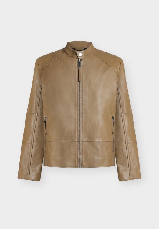 26FW 휴고보스 가죽 자켓 50564039 928 BEIGE DOM