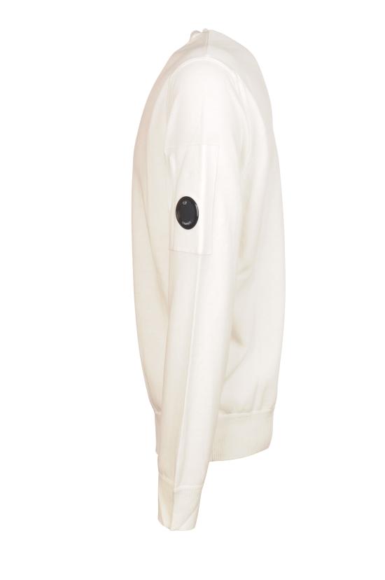 26FW 씨피 컴퍼니 스웨터 21CMKN069A 005528A 103 GAUZE WHITE DOM - C.P. COMPANY