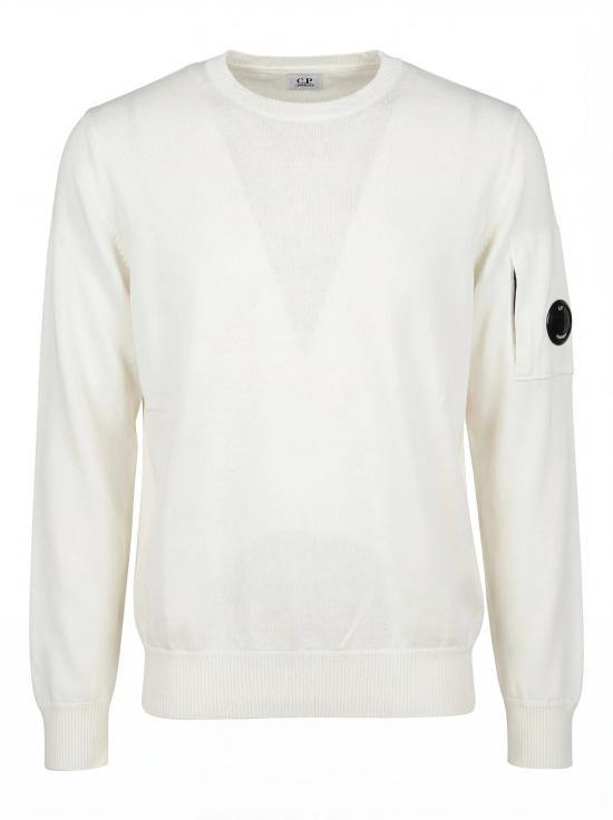 26FW 씨피 컴퍼니 스웨터 21CMKN069A 005528A 103 GAUZE WHITE DOM