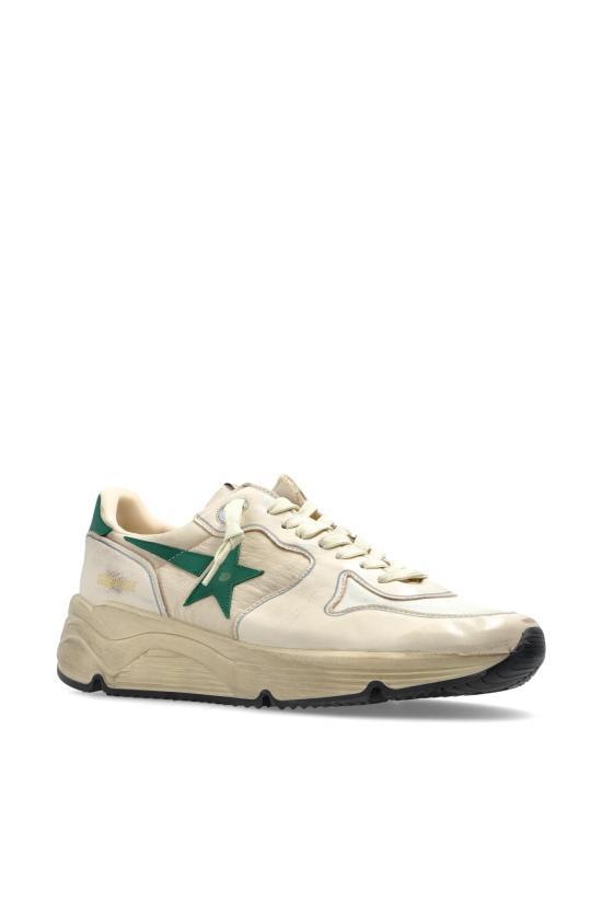 26FW 골든구스 러닝 솔 스니커즈 GMF00126 F008530 12490 BUTTER CREAM GREEN DOM - GOLDEN GOOSE