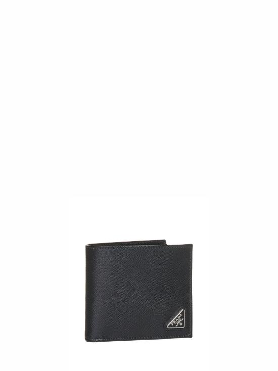 26FW 프라다 사피아노 레더 트라이앵글 로고 반지갑 2MO513QHHF0002 BLACK - PRADA