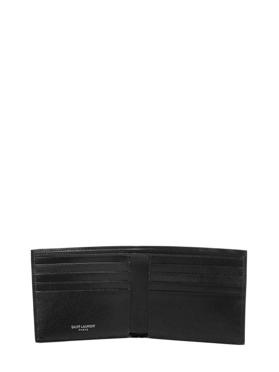 26FW 생로랑 모노그램 반지갑 4532760SX0E1000 BLACK - SAINT LAURENT
