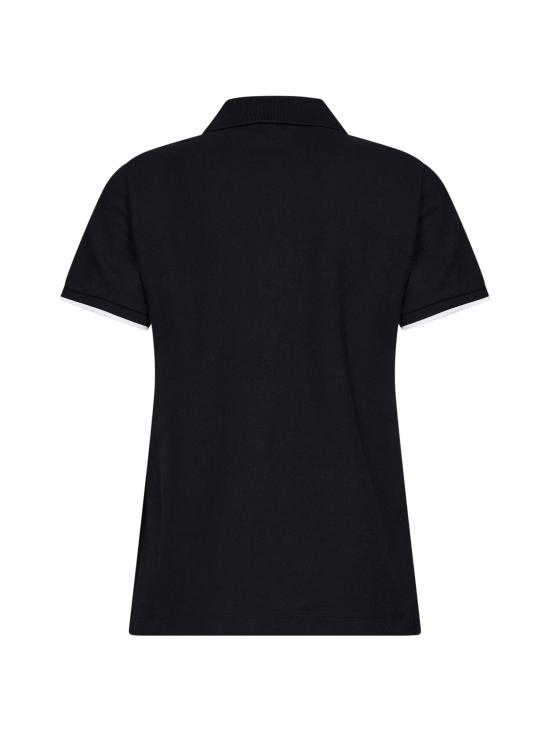 26FW 몽클레어 로고 코튼 피케 폴로 셔츠 L20938A0000784720999 BLACK - MONCLER
