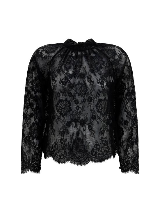 26FW 셀프 포트레이트 블라우스 PF26032TAB BLACK