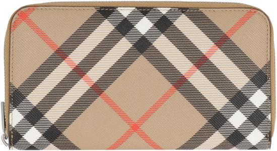  버버리 체크 컨티넨탈 월렛 8091923 BEIGE - BURBERRY