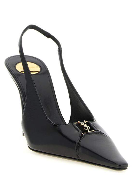 26FW 생로랑 베이비론 브레테유 슬링백 펌프스 806685AAEHI1000 Black - SAINT LAURENT