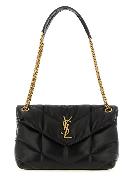 26FW 생로랑 루루 푸퍼 스몰 체인 백 5774761EL071000 Black
