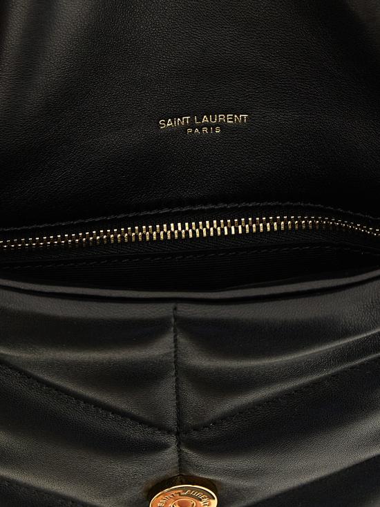 26FW 생로랑 루루 푸퍼 스몰 체인 백 5774761EL071000 Black - SAINT LAURENT