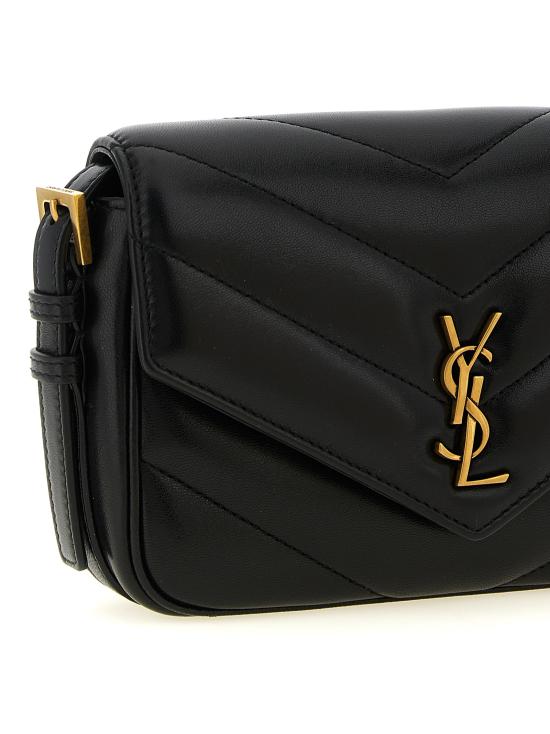 26FW 생로랑 카상드르 루루 토이 퀼팅 양가죽 숄더백 873156AAEAX1000 Black - SAINT LAURENT