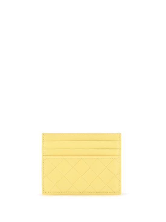 26FW 보테가베네타 인트레치아토 크레딧 카드 케이스 796324VCPP3 YELLOW - BOTTEGA VENETA