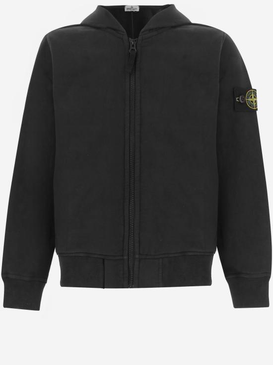 26FW 스톤 아일랜드 후드 티셔츠 6100006 BLACK