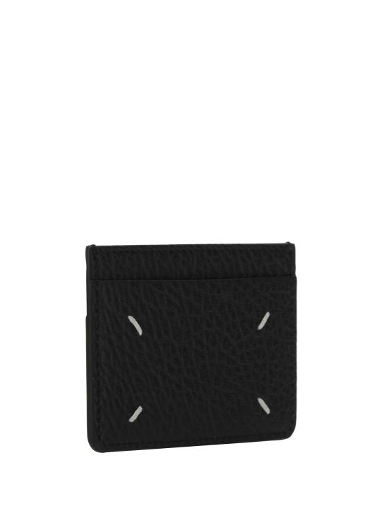 26SS 마르지엘라 포 스티치 카드 홀더 SA1VX0005P4455 BLACK - MAISON MARGIELA
