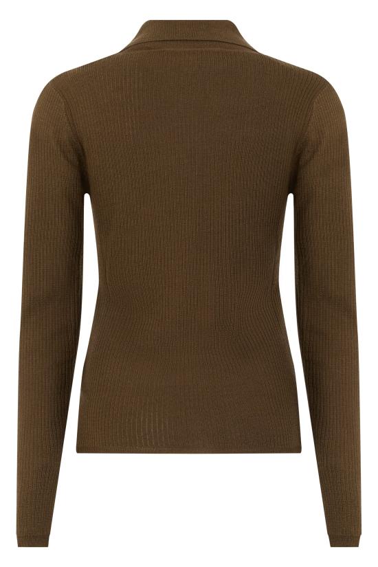 26FW 막스마라 폴로 티셔츠 MXMGERGO BROWN - MAX MARA