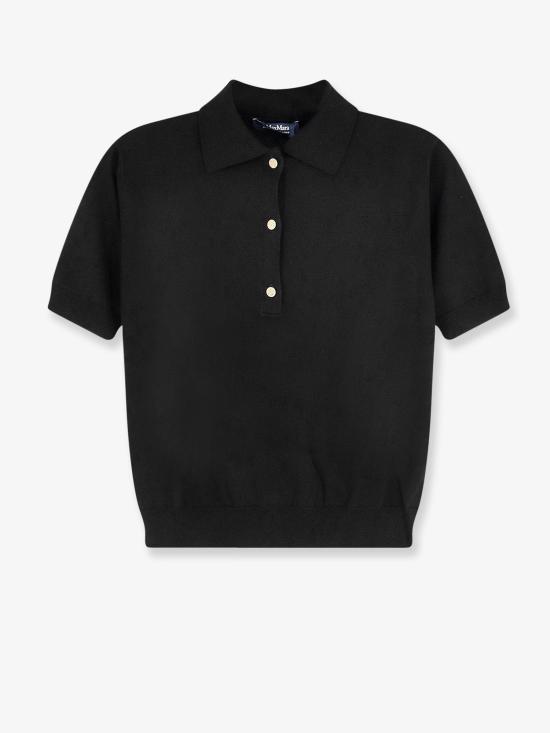 26FW 에스막스마라 폴로 티셔츠 2629366051600 BLACK