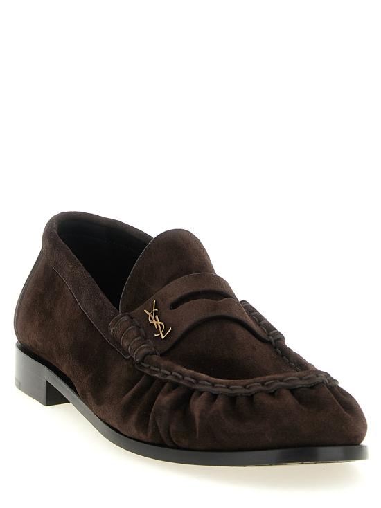 26FW 생로랑 로퍼 8394712W5AC6023 Brown - SAINT LAURENT