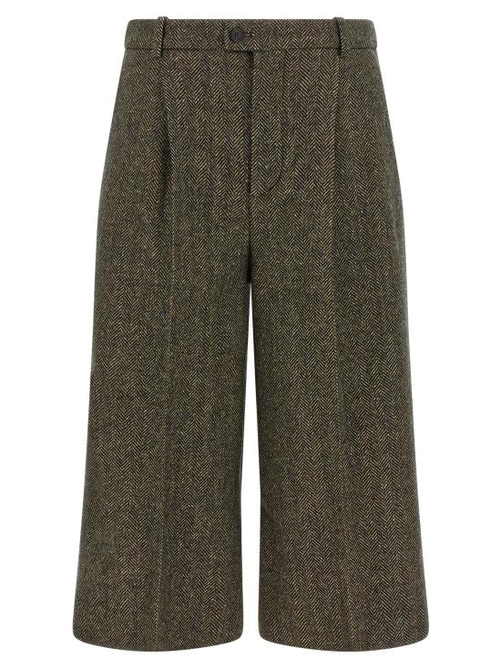 26FW 생로랑 스트레이트 팬츠 866251Y3L222012 Brown