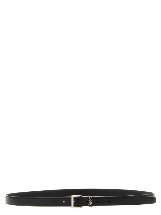 26FW 생로랑 카산드르 레더 벨트 A0054TBOO0E1000 Black
