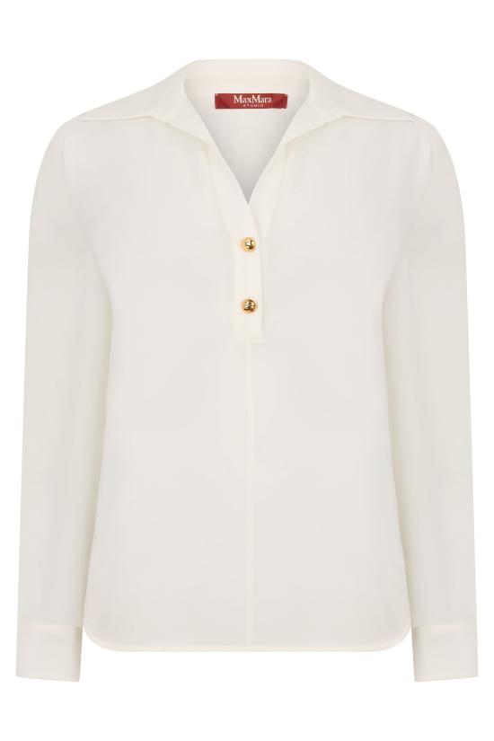 26FW 막스마라 스튜디오 폴로 티셔츠 MSTAIA WHITE