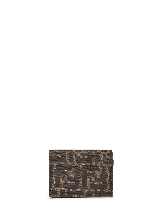 26FW 펜디 마이크로 트라이폴드 패브릭 웰렛 8M0395A98PF0A6E BROWN - FENDI