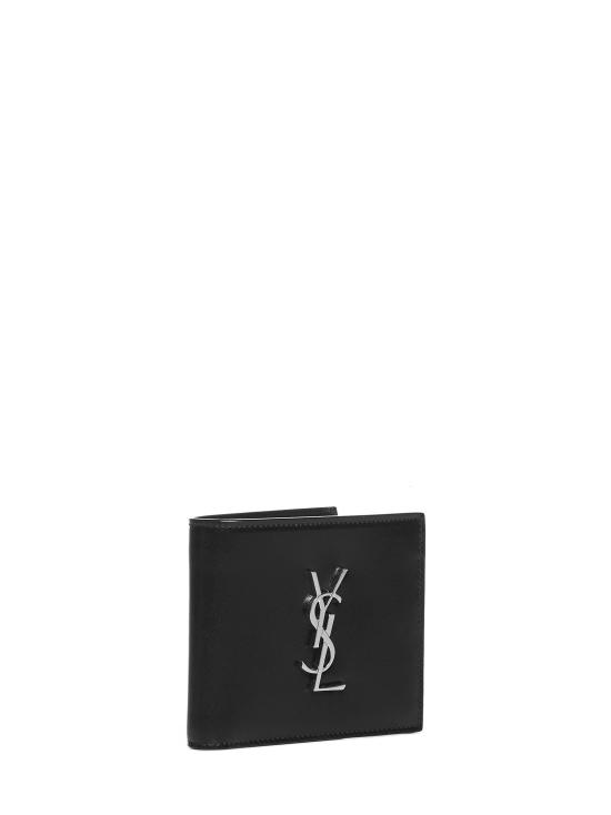 26FW 생로랑 모노그램 반지갑 4532760SX0E1000 BLACK - SAINT LAURENT