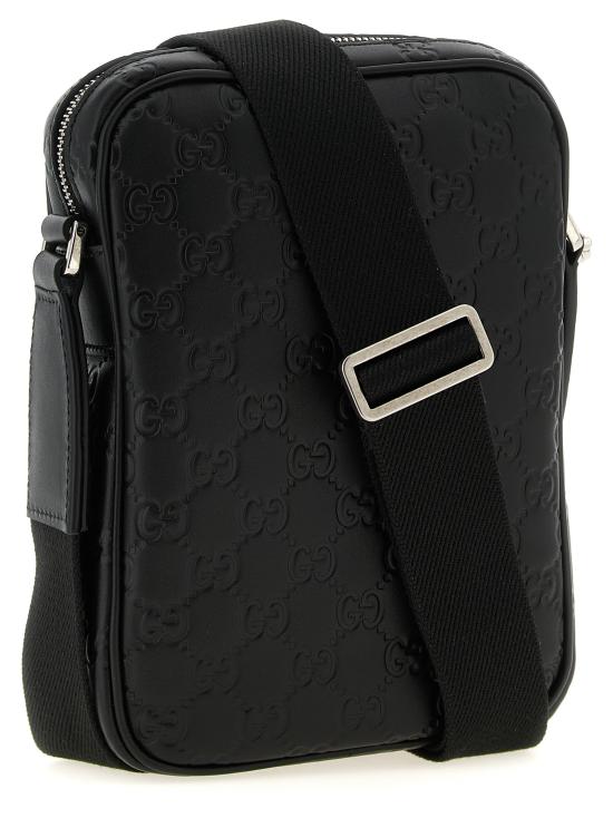 26FW 구찌 GG 엠블럼 스몰 크로스바디백 850238AAFOM1053 Black - GUCCI