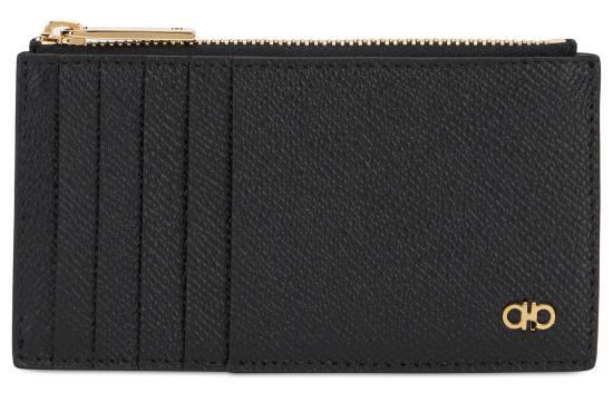 26FW 살바토레 페라가모 간치니 카드지갑 661453 BLACK - SALVATORE FERRAGAMO