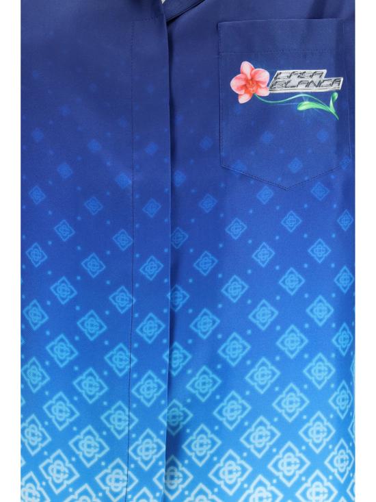 26SS 카사블랑카 폴로 티셔츠 WSP26SH20001 BLUE