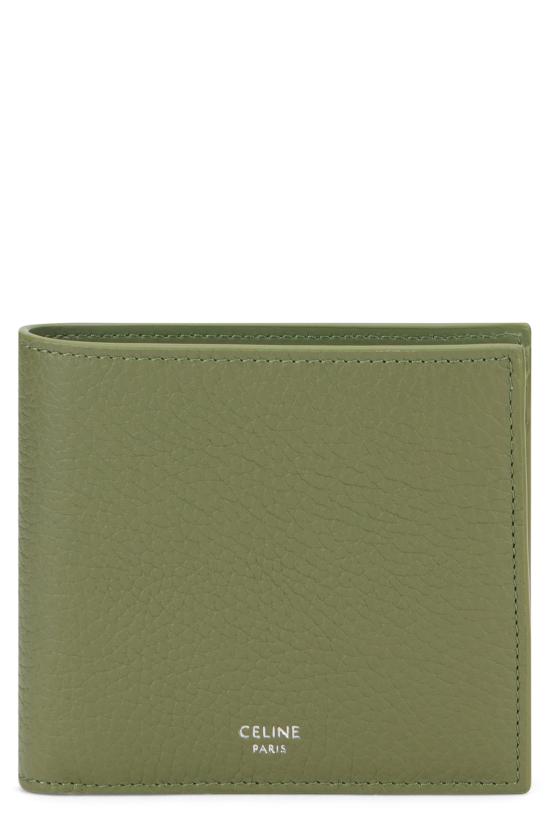 26SS 셀린느 바이폴드 월렛 그레인드 카프스킨 10C873GTZ GREEN