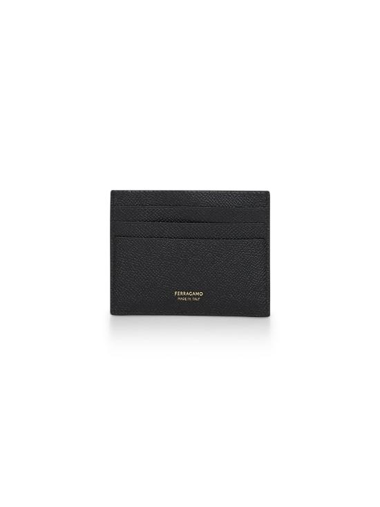 26FW 살바토레 페라가모 간치니 카드지갑 661478MICROGANCIO776843 BLACK - SALVATORE FERRAGAMO