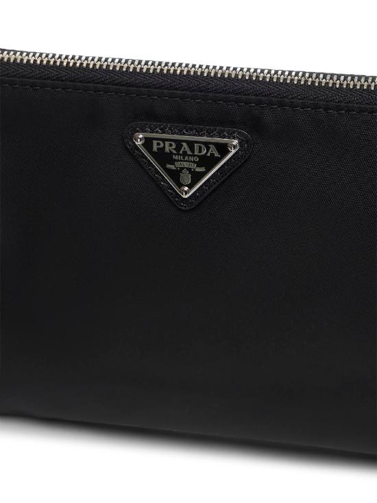26FW 프라다 리나일론 사피아노 레더 파우치 2NH0042DMHF0002 BLACK - PRADA