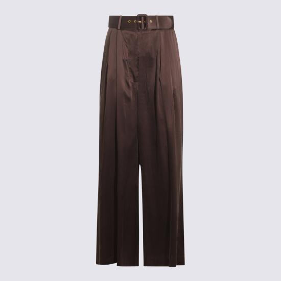 26FW 짐머만 스트레이트 팬츠 2151PF26R BCH BITTER CHOCOLATE - ZIMMERMANN