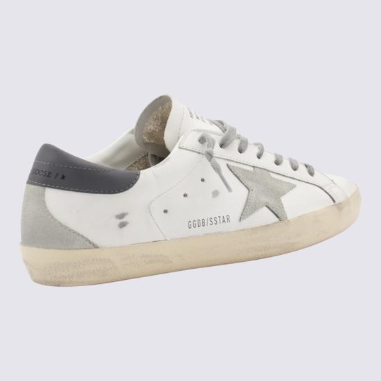 26FW 골든구스 슈퍼스타 스웨이드 스니커즈 GMF00102 F00611311915 WHITE ICE DARK GRAY - GOLDEN GOOSE