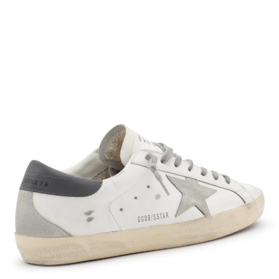 26FW 골든구스 슈퍼스타 스웨이드 스니커즈 GMF00102 F00611311915 WHITE ICE DARK GRAY - GOLDEN GOOSE