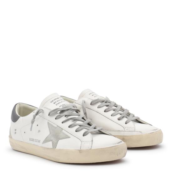 26FW 골든구스 슈퍼스타 스웨이드 스니커즈 GMF00102 F00611311915 WHITE ICE DARK GRAY - GOLDEN GOOSE