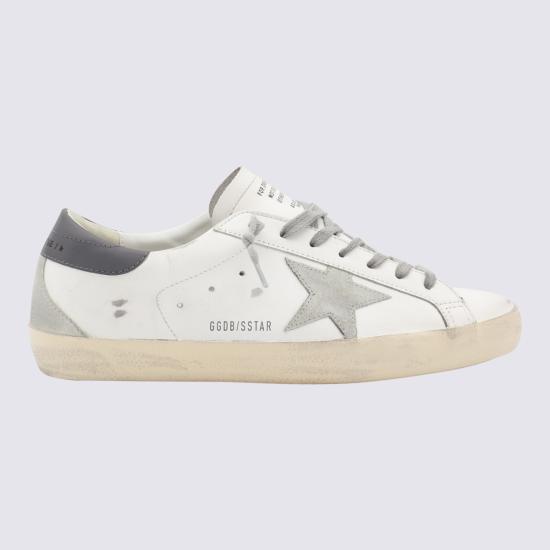 26FW 골든구스 슈퍼스타 스웨이드 스니커즈 GMF00102 F00611311915 WHITE ICE DARK GRAY - GOLDEN GOOSE