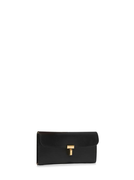 26FW 토템 티락 레더 월렛 251WAM0041LE0025 001 BLACK - TOTEME