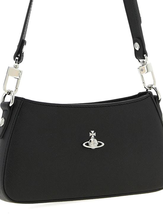26FW 비비안웨스트우드 ORB 타샤 레더 스터드 숄더백 5801000JWS0021 N401 BLACK - VIVIENNE WESTWOOD