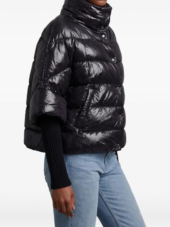 26FW 에르노 하이넥 퀼팅 케이프 다운 재킷 PI002256D 12017Z 9300 NERO - HERNO
