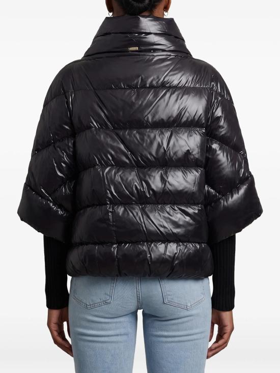 26FW 에르노 하이넥 퀼팅 케이프 다운 재킷 PI002256D 12017Z 9300 NERO - HERNO