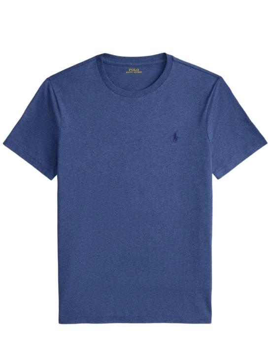 26FW 폴로 랄프로렌 포니로고 자수 반팔 티셔츠 710671438 541 DERBY BLUE HEATHER C7988
