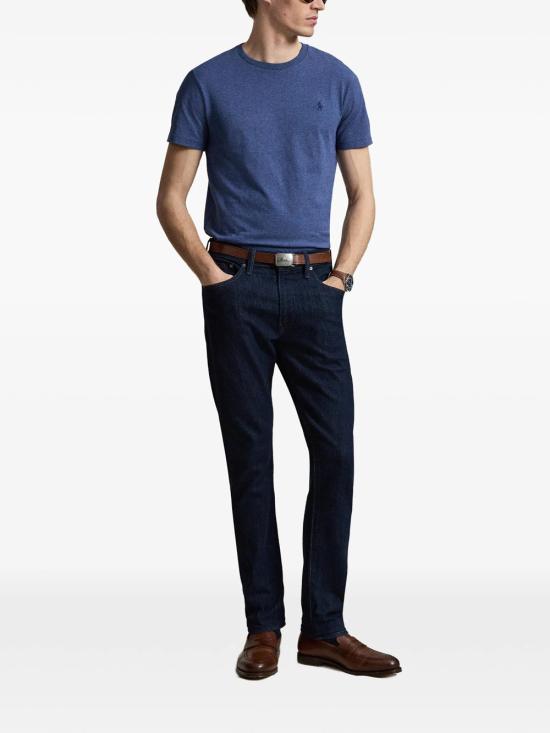 26FW 폴로 랄프로렌 포니로고 자수 반팔 티셔츠 710671438 541 DERBY BLUE HEATHER C7988 - POLO RALPH LAUREN
