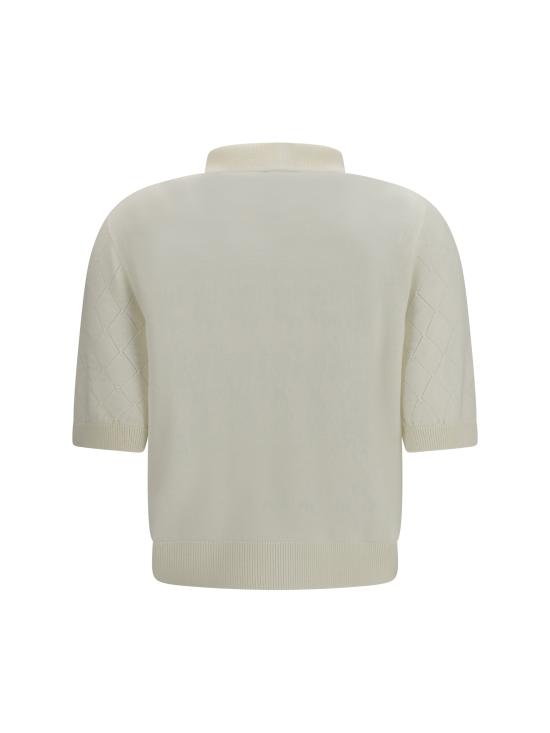 26FW 발망 폴로 티셔츠 HF1GB040KJ99 WHITE - BALMAIN