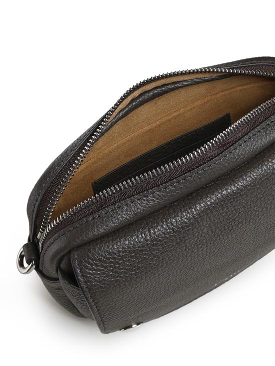 26FW 로에베 스몰 페블 매신저 그레인 카프스킨 백 BANBPCBX05 1220 DARK GREY - LOEWE