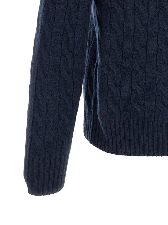 26FW 폴로 랄프로렌 니트웨어 브레이드 스웨터, 스웨터 및 카디건 (블루) - POLO RALPH LAUREN
