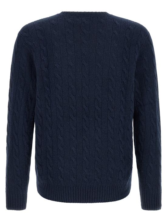 26FW 폴로 랄프로렌 니트웨어 브레이드 스웨터, 스웨터 및 카디건 (블루) - POLO RALPH LAUREN