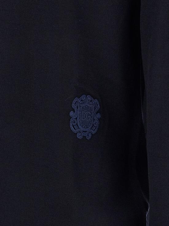 26FW 돌체앤가바나 니트웨어 문장 무늬 스웨터, 스웨터 및 카디건 (파란색) - DOLCE & GABBANA