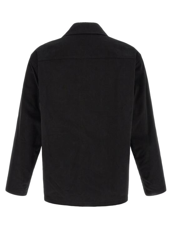 26FW 생로랑 긴팔 셔츠 면 오버 와 블라우스 블랙 - SAINT LAURENT
