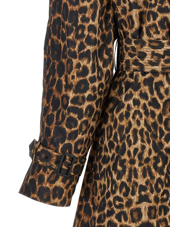 26FW 생로랑 코트 더블 브레스트 트렌치 , 브라운 트렌치 - SAINT LAURENT