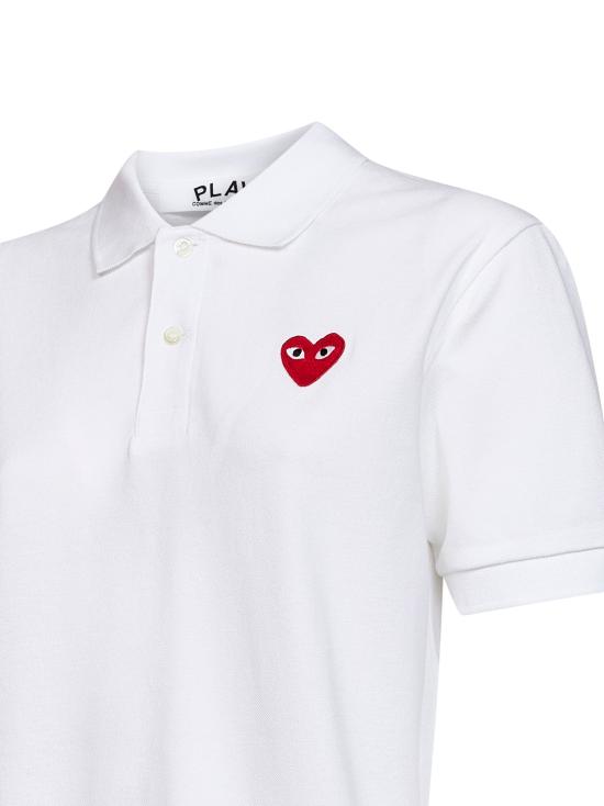 26SS 꼼데가르송 폴로 티셔츠 AXT006D 5 WHITE - COMME DES GARCONS
